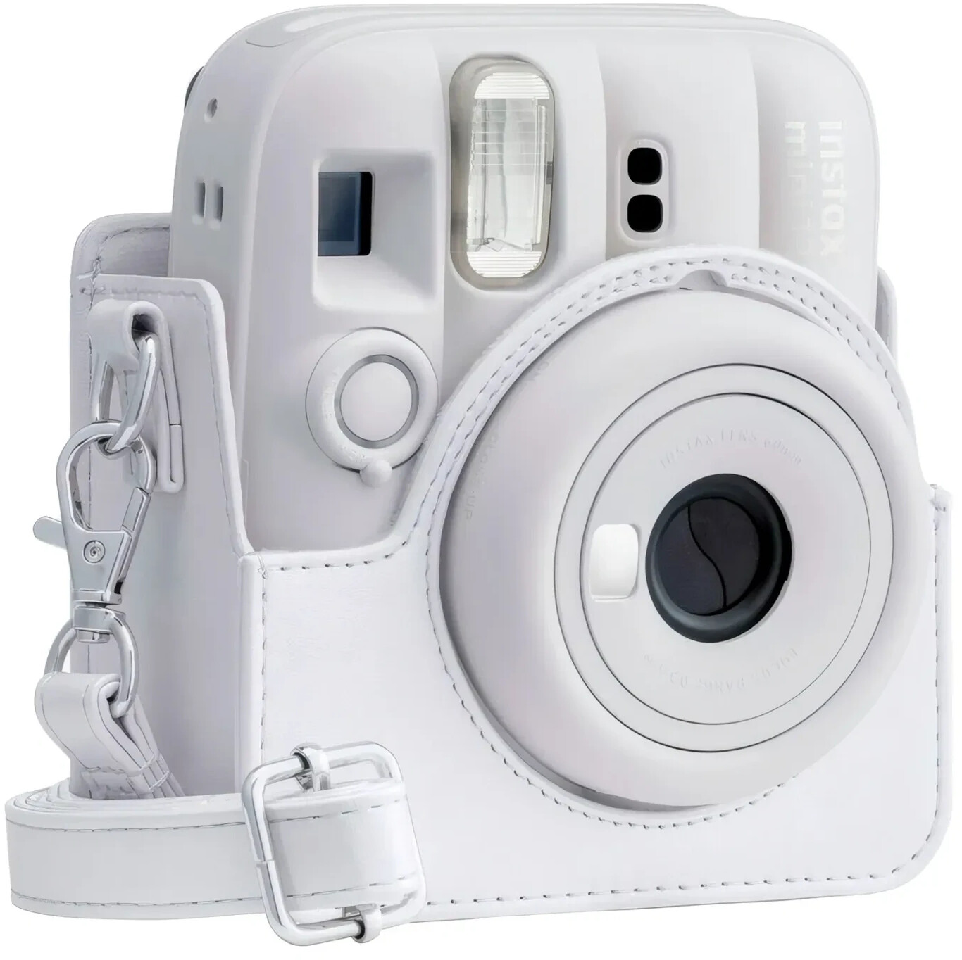 FUJIFILM Instax Mini 13 Kameratasche Clay White – Original Schutzhülle mit Schultergurt