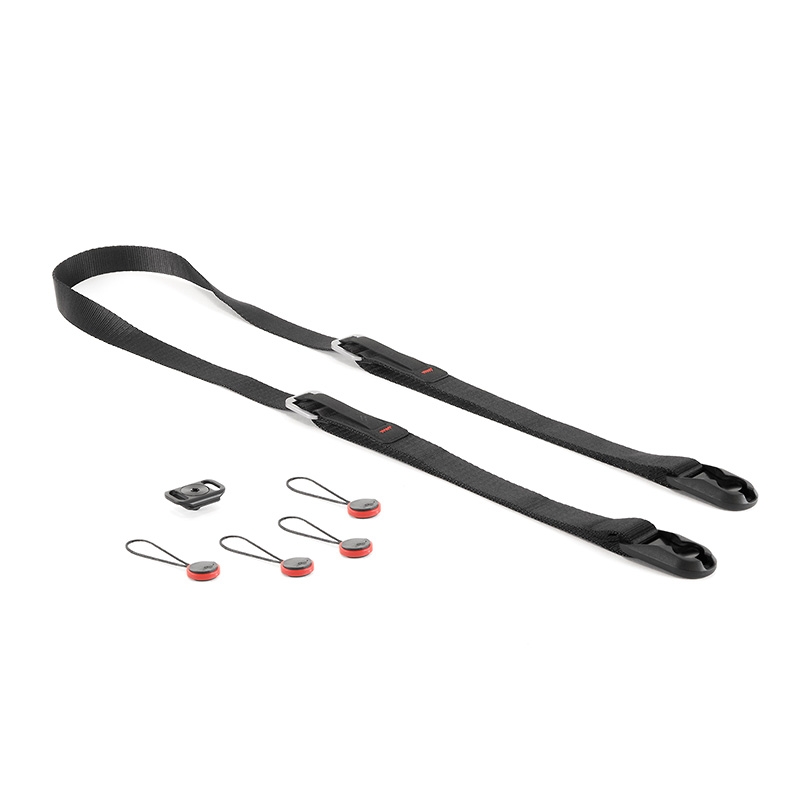 Peak Design Leash Black - Multifunktionaler Kameragurt für spiegellose Systemkameras, Einsteiger-DSLRs etc.