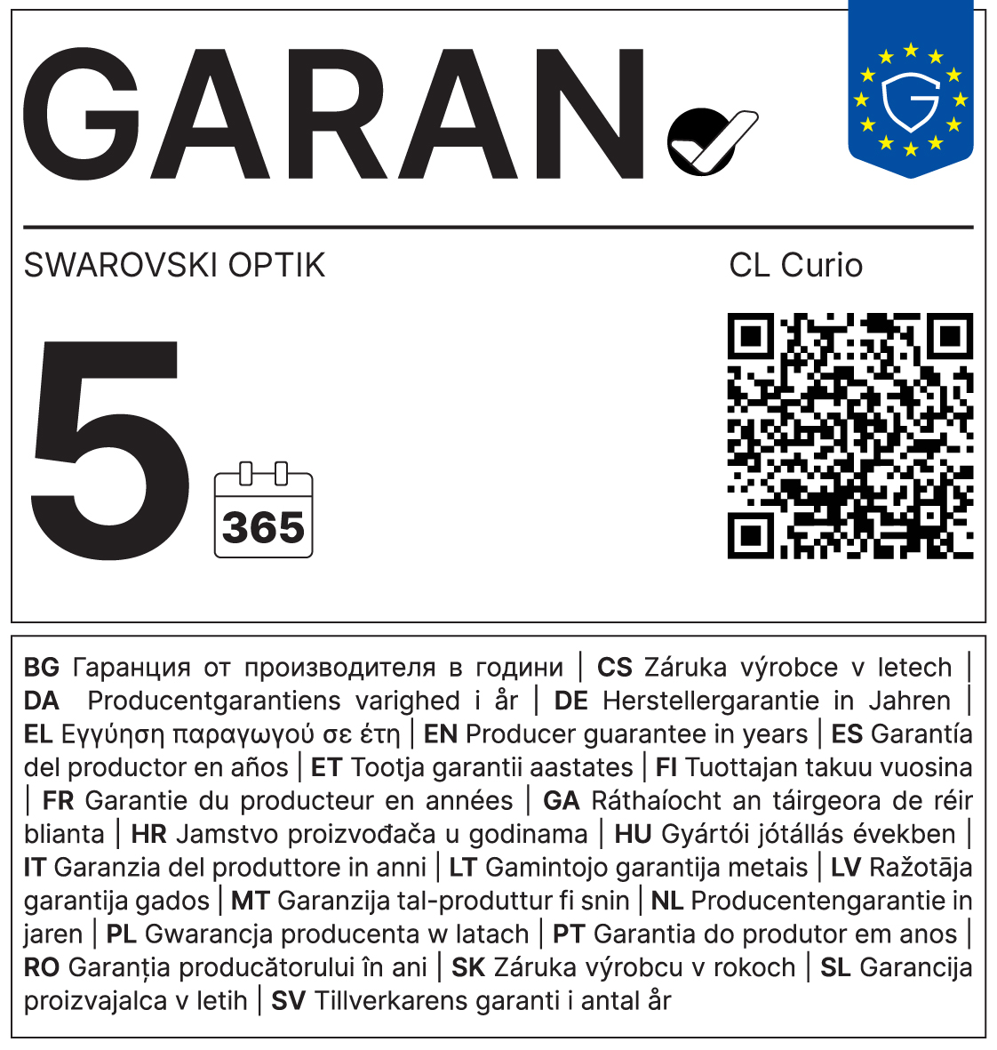 Swarovski CL Curio 7x21 Anthrazit/Schwarz