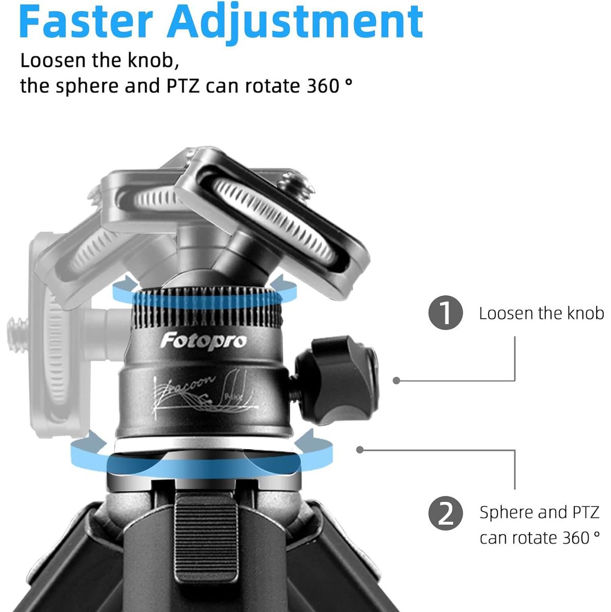 Fotopro SY-390 Pocket Tripod 1 Section Black
