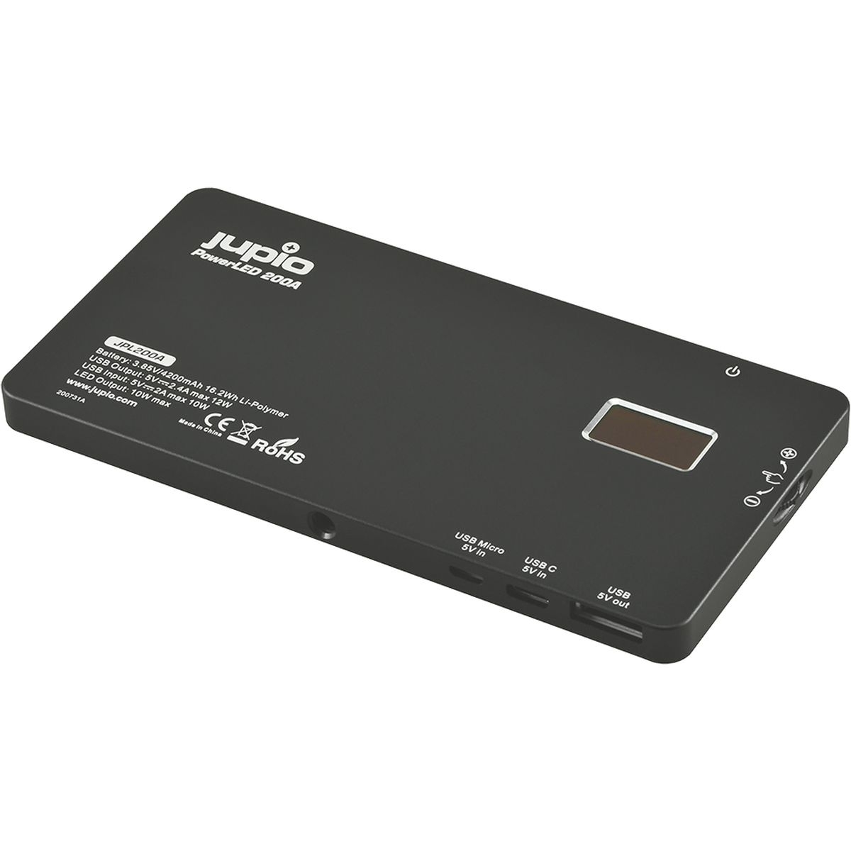 Jupio PowerLED 200A LED-Videoleuchte mit integrierter Powerbank