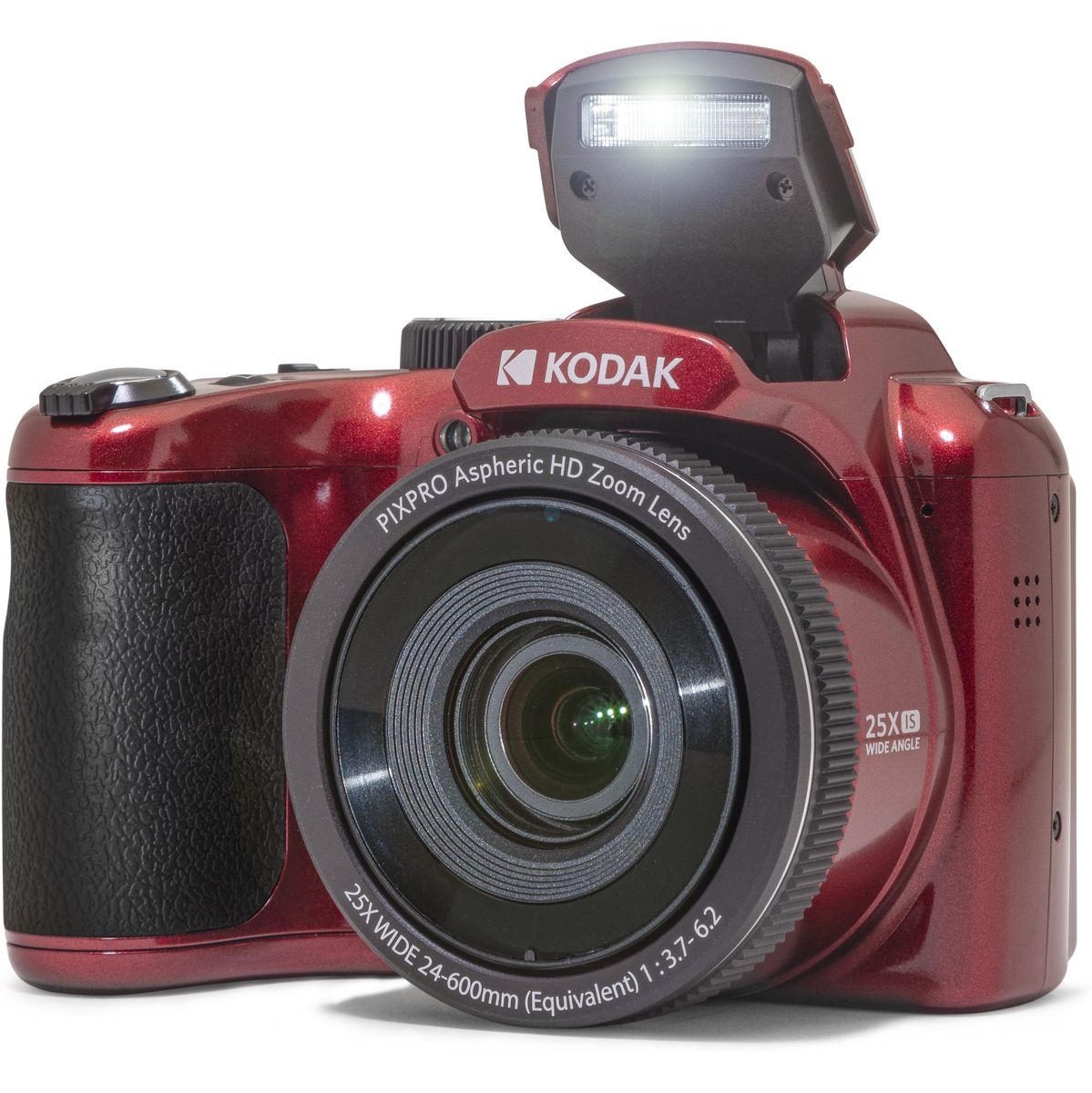 KODAK PIXPRO AZ255 Rot – vielseitige Bridgekamera mit 25-fachem Zoom