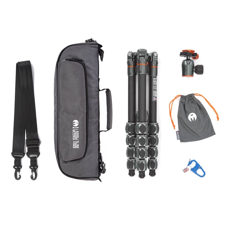 3 Legged Thing Pro 2.0 Albert Carbon Tripod + AirHed Pro Grey