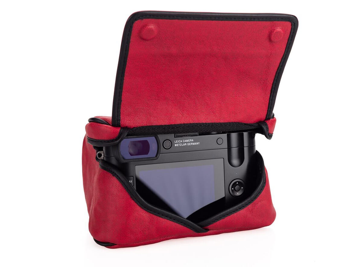 Leica Ettas Pouch, beschichtetes Canvas, rot