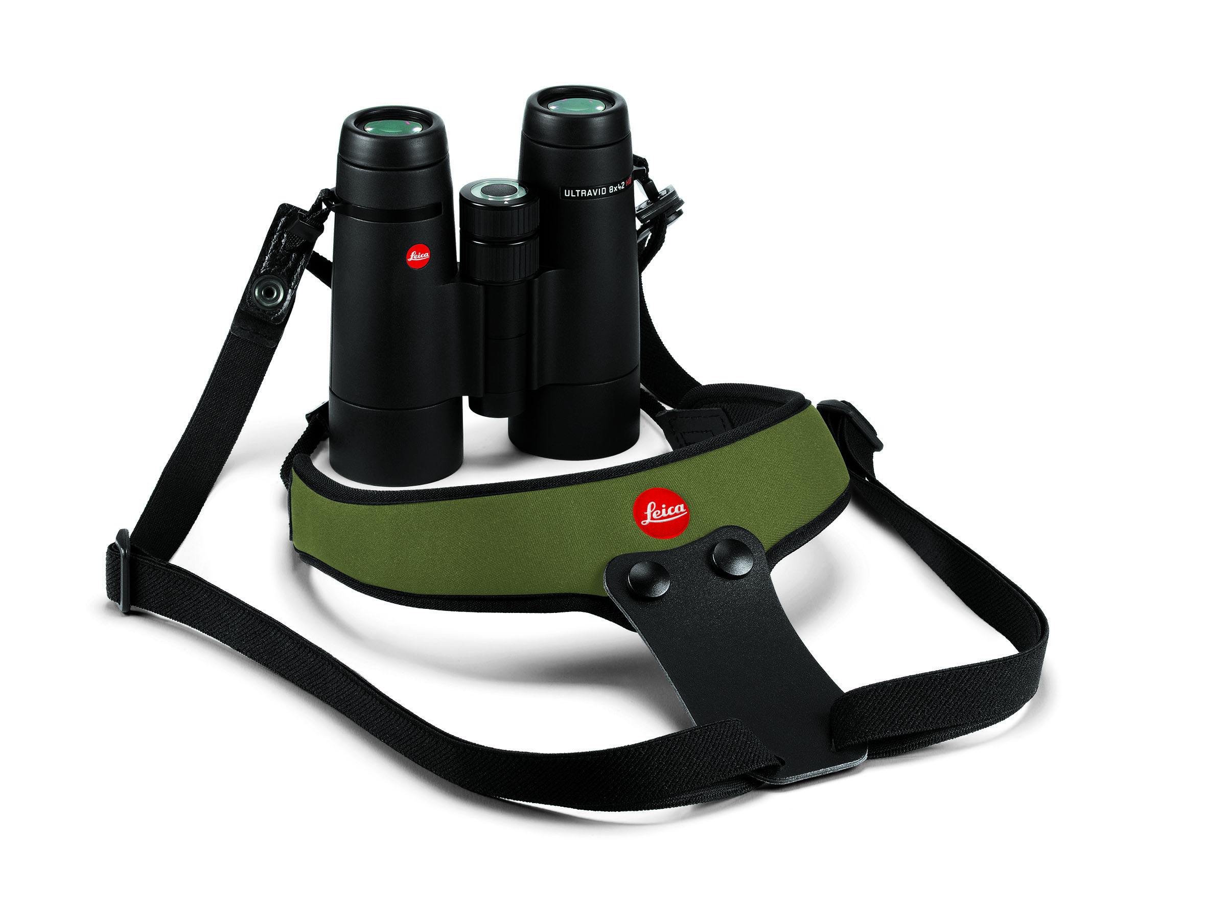 Leica Neopren Fernglasgurt "Sport", olivgrün