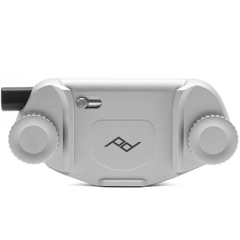 Peak Design Capture Clip v3 Silver - Kameraclip zum Tragen von DSLR-/DSLM-Kameras an Gurten oder Gürteln