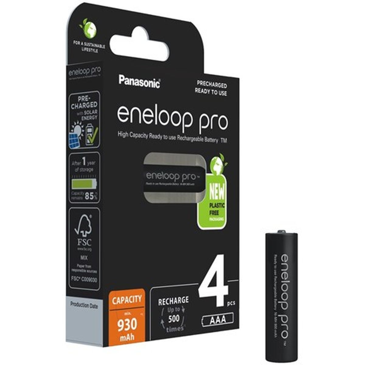 Panasonic eneloop pro AAA 930 mAh 4er Pack