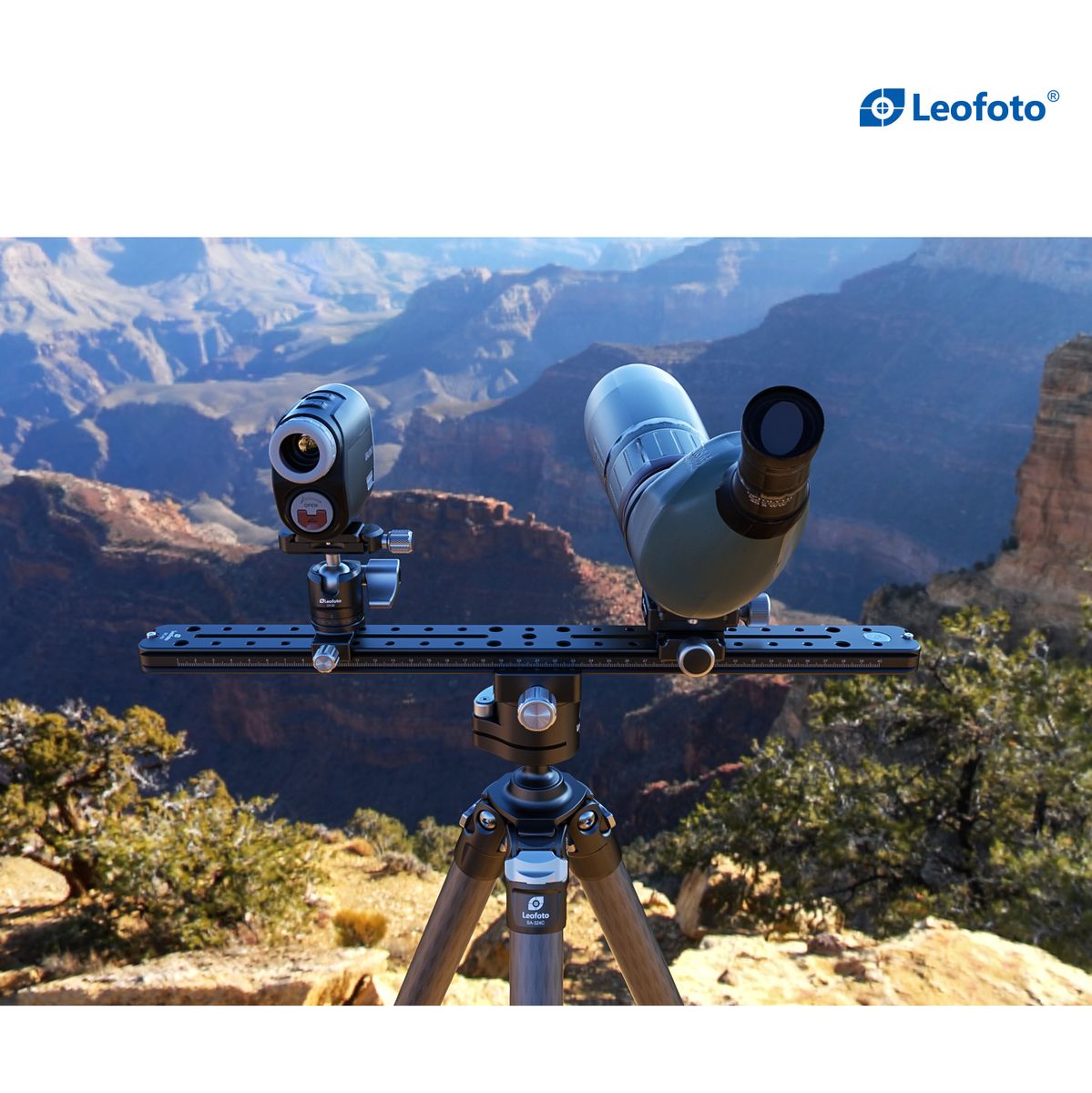 Leofoto FDM-04 Binocular Rangefinder Rail Kit