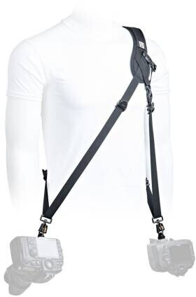BlackRapid Hybrid X eXtra Comfort Doppel-Kameragurt – Professioneller Sling-Gurt für zwei Kameras