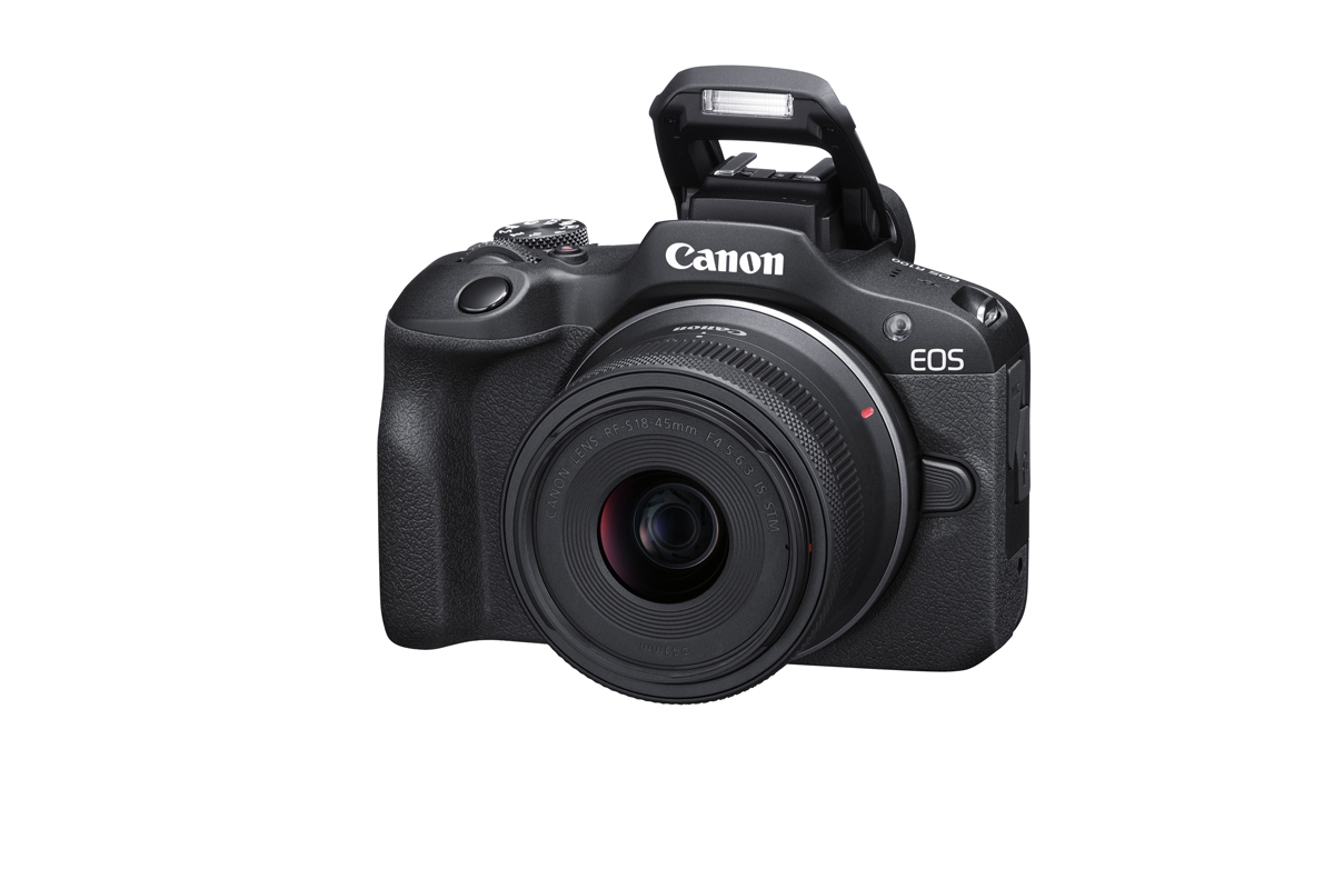 Canon EOS R100 schwarz mit RF-S 18-45mm IS STM + RF-S 55-210mm f/5-7.1 IS STM