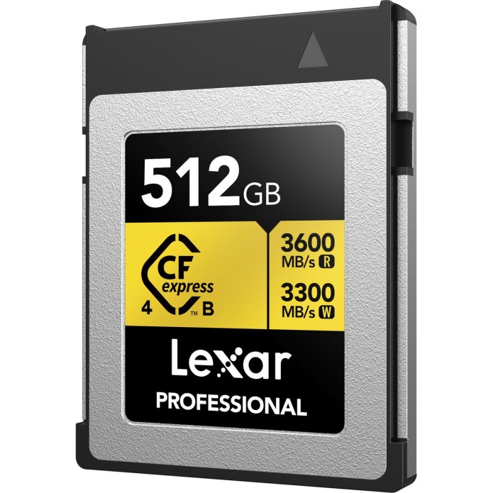 Lexar Gold Pro CFexpress 4.0 Typ B 3600MB/s 512GB