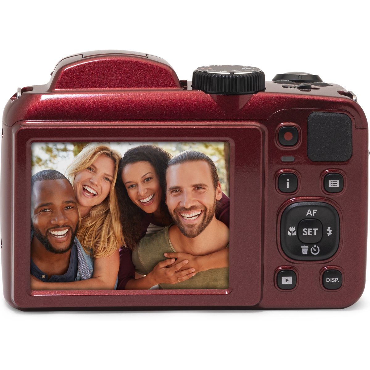 KODAK PIXPRO AZ255 Rot – vielseitige Bridgekamera mit 25-fachem Zoom
