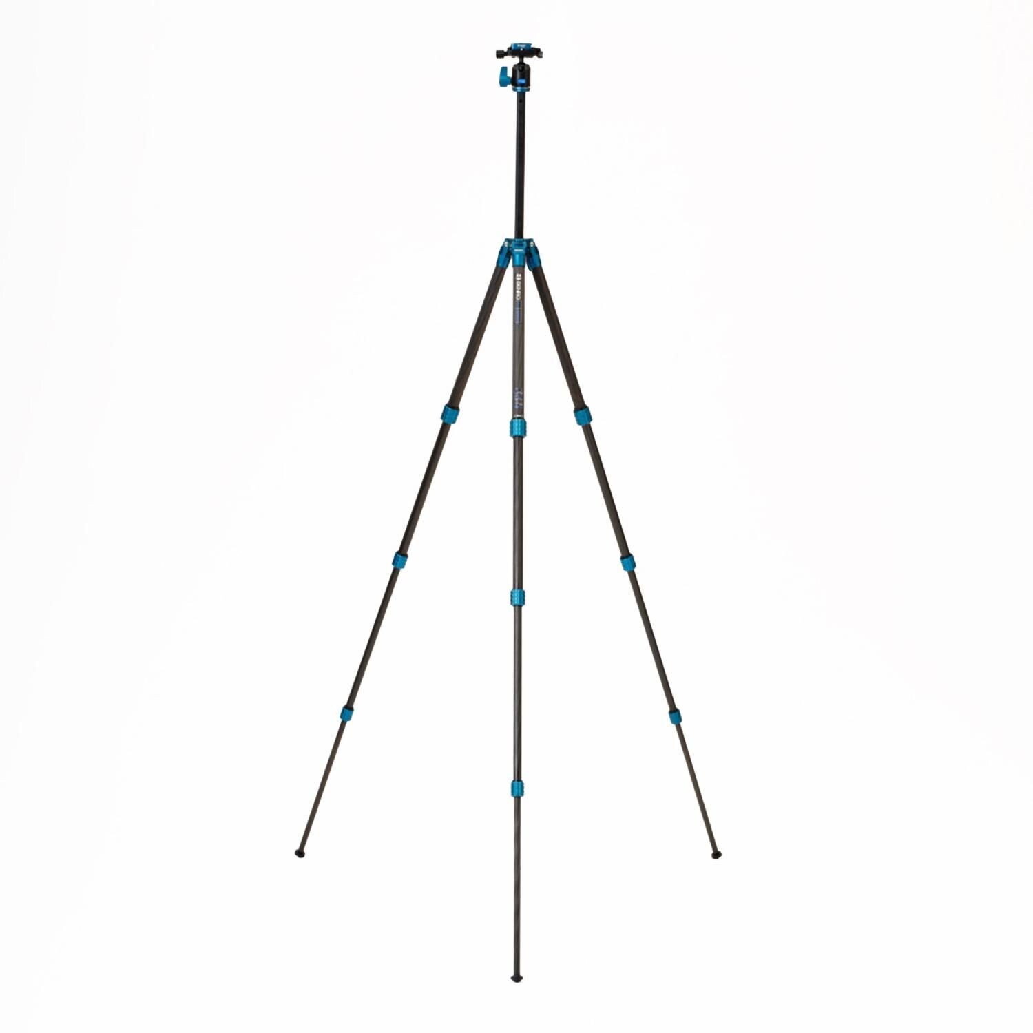 BENRO TSSL08CN00P SuperSlim Carbon Stativ Kit – kompaktes Carbon-Dreibeinstativ mit Kugelkopf
