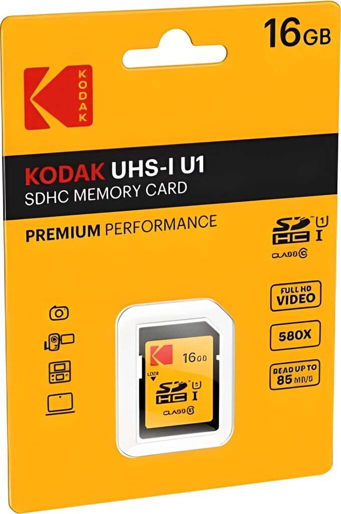 Kodak 16 GB SDHC Speicherkarte Class 10 UHS-I U1