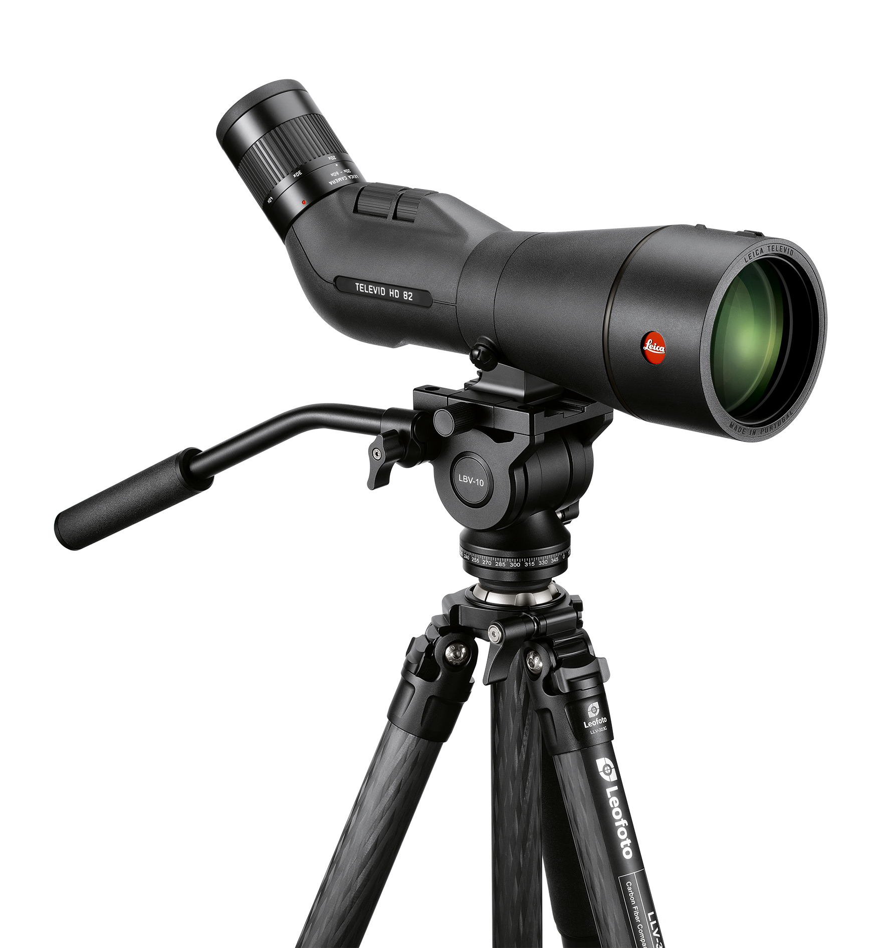 Leica Televid HD 82 Set inkl. 20-60 Okular (Neuheit) Travel-Kit inkl. Leica Tasche & Benro Stativ TTOR34CLVS4PRO
