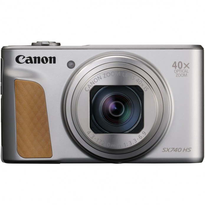 Canon PowerShot SX 740 HS silber Travel Kit inkl. Ministativ und Tasche