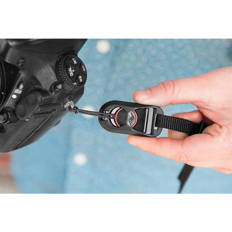 Peak Design Micro Anchor 4x Ankerschlaufe Schwarz-Rot - z.B. für Leash, Cuff, Slide, Slide Lite oder Clutch