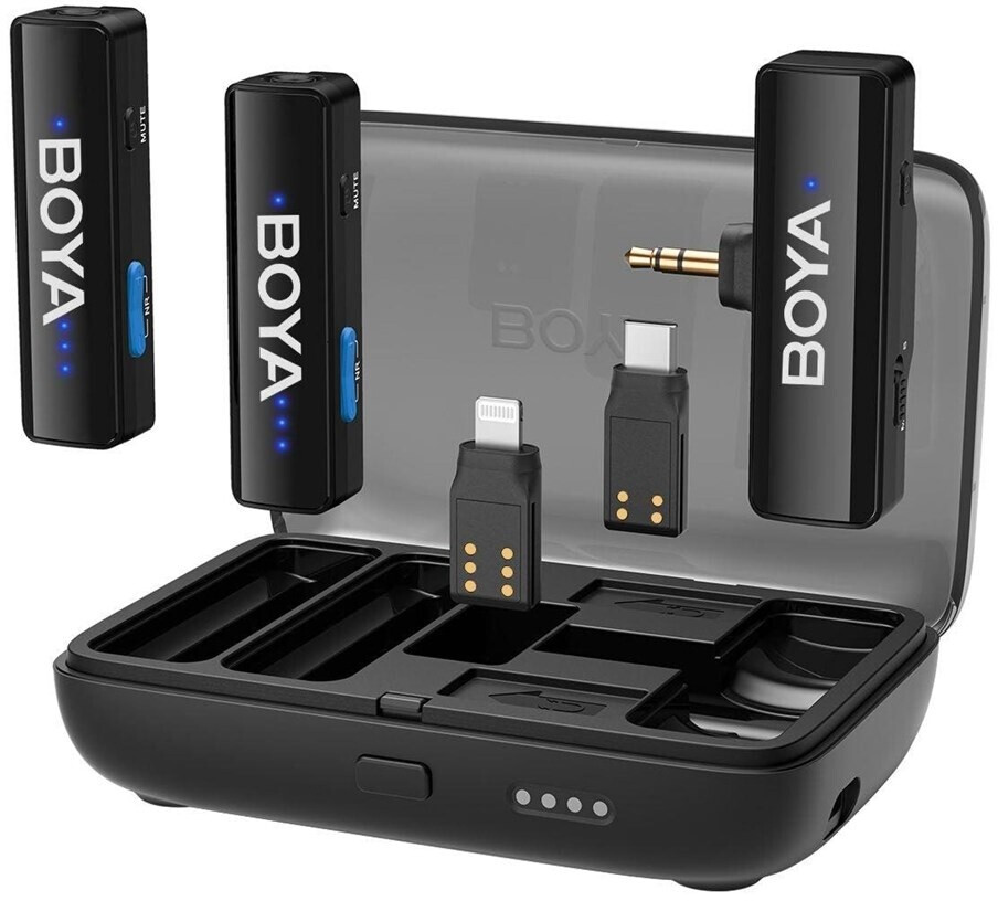 BOYALINK V2.0 Wireless Mikrofon Set – für Smartphone & Kamera