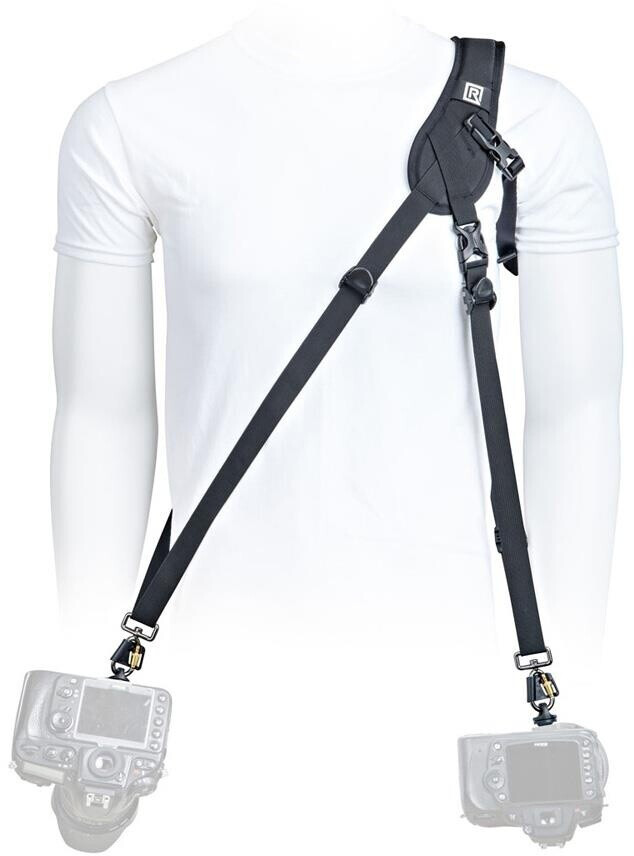 BlackRapid Hybrid X eXtra Comfort Doppel-Kameragurt – Professioneller Sling-Gurt für zwei Kameras