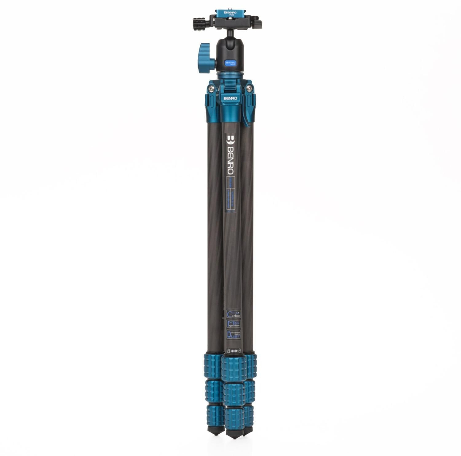 BENRO TSSL08CN00P SuperSlim Carbon Stativ Kit – kompaktes Carbon-Dreibeinstativ mit Kugelkopf