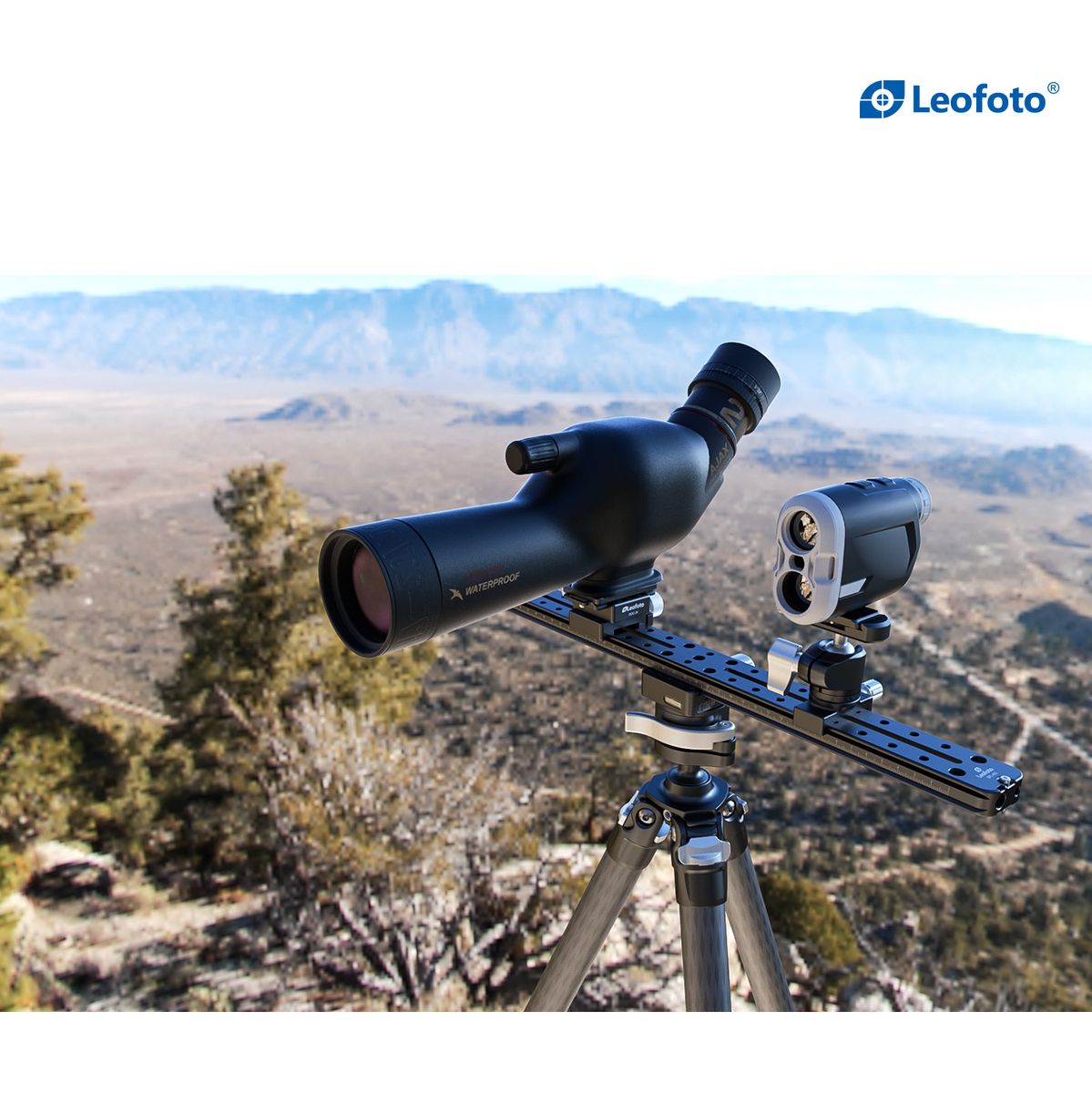 Leofoto FDM-04 Binocular Rangefinder Rail Kit