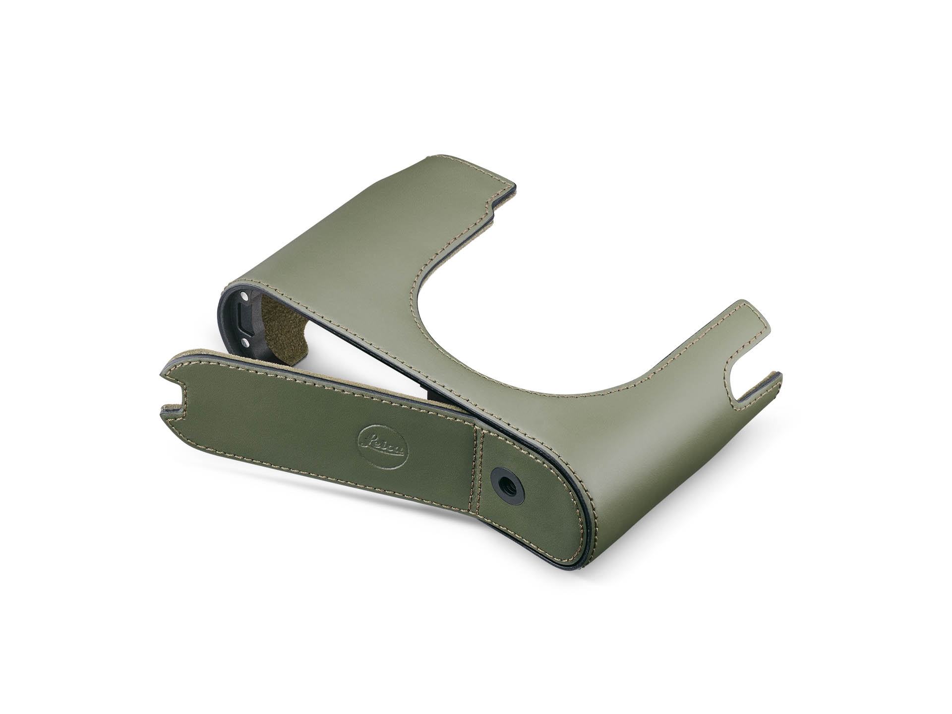 Leica Protektor Q3, Leder, olivgrün