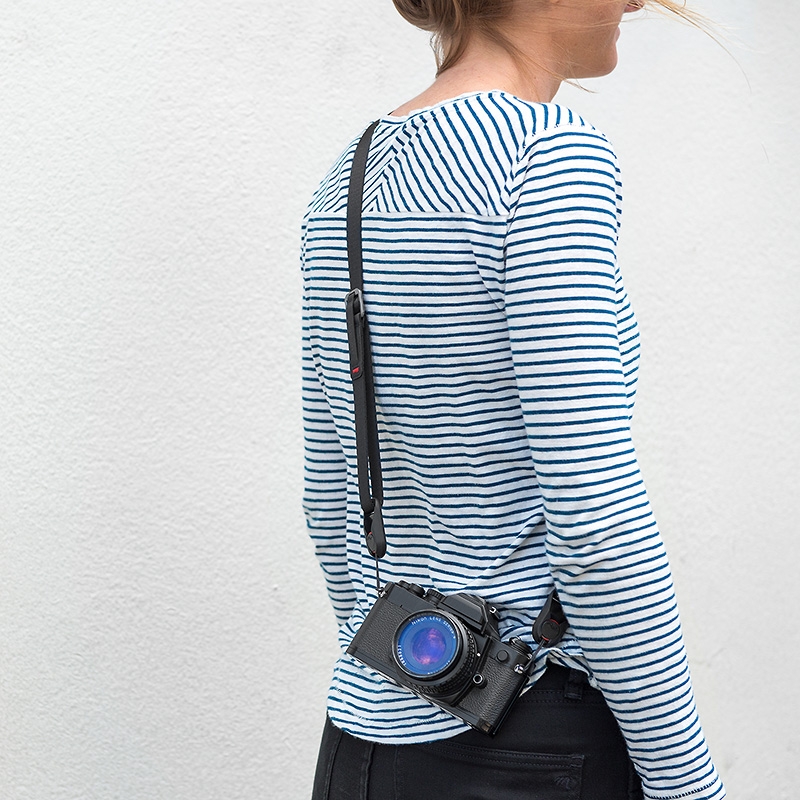 Peak Design Leash Black - Multifunktionaler Kameragurt für spiegellose Systemkameras, Einsteiger-DSLRs etc.