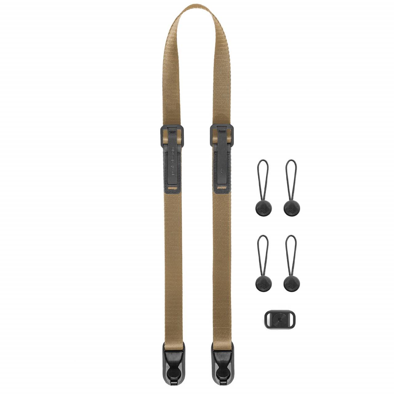 Peak Design Leash -Coyote (Braun/Beige) - Schlanker Kameragurt für Systemkameras und kleinere DSLRs