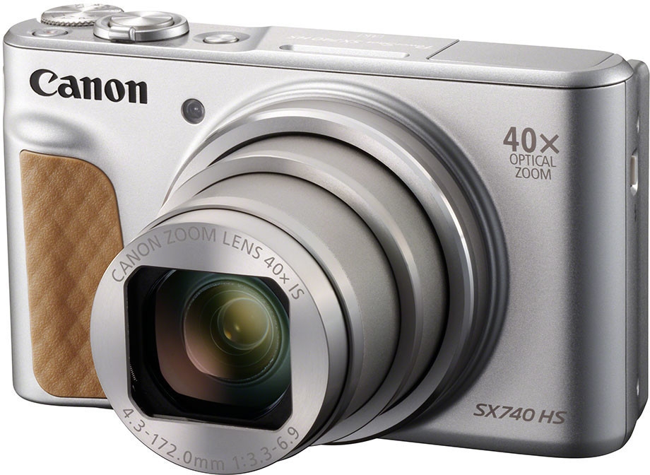 Canon PowerShot SX 740 HS silber Travel Kit inkl. Ministativ und Tasche