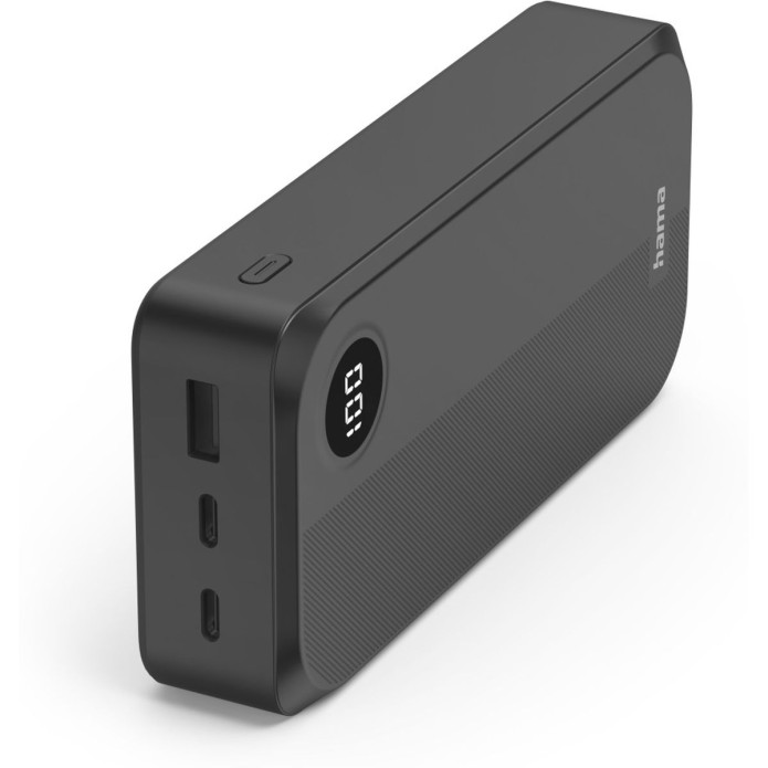 Hama Power Pack 20000mAh 2X USB-C 1X USB-A Black Powerbank