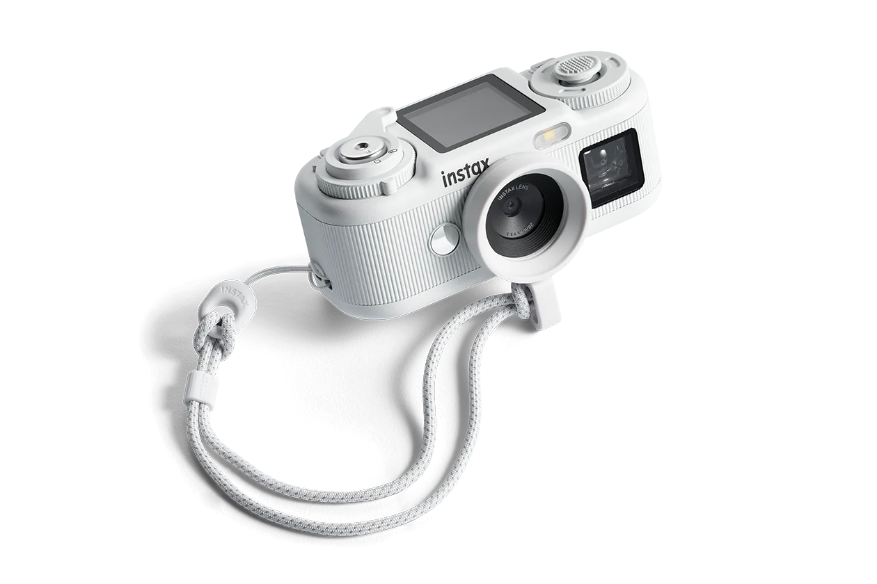 FUJIFILM instax Pal 2 Weiß – kompakte Digitalkamera mit optischem Sucher