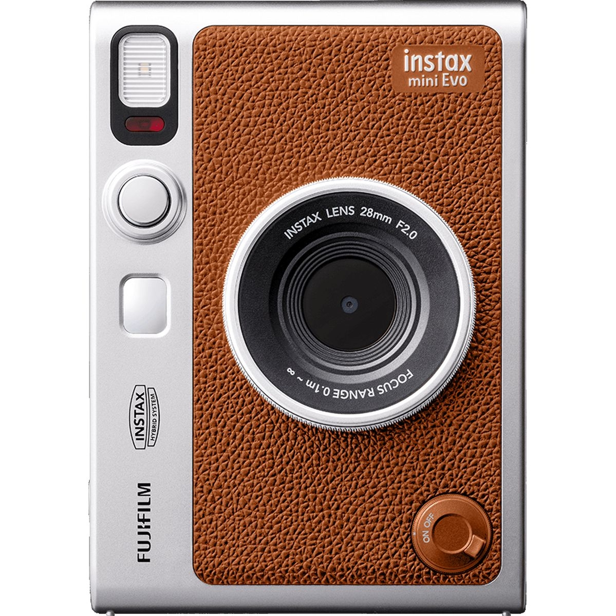 Fujifilm Instax Mini EVO Camera Brown USB-C Sofortbildkamera