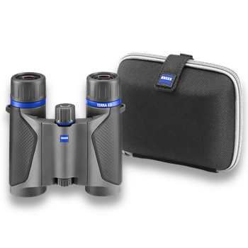 ZEISS Terra ED Pocket 10x25 schwarz-grau (inkl. Tasche und gratis Cleaning Kit)