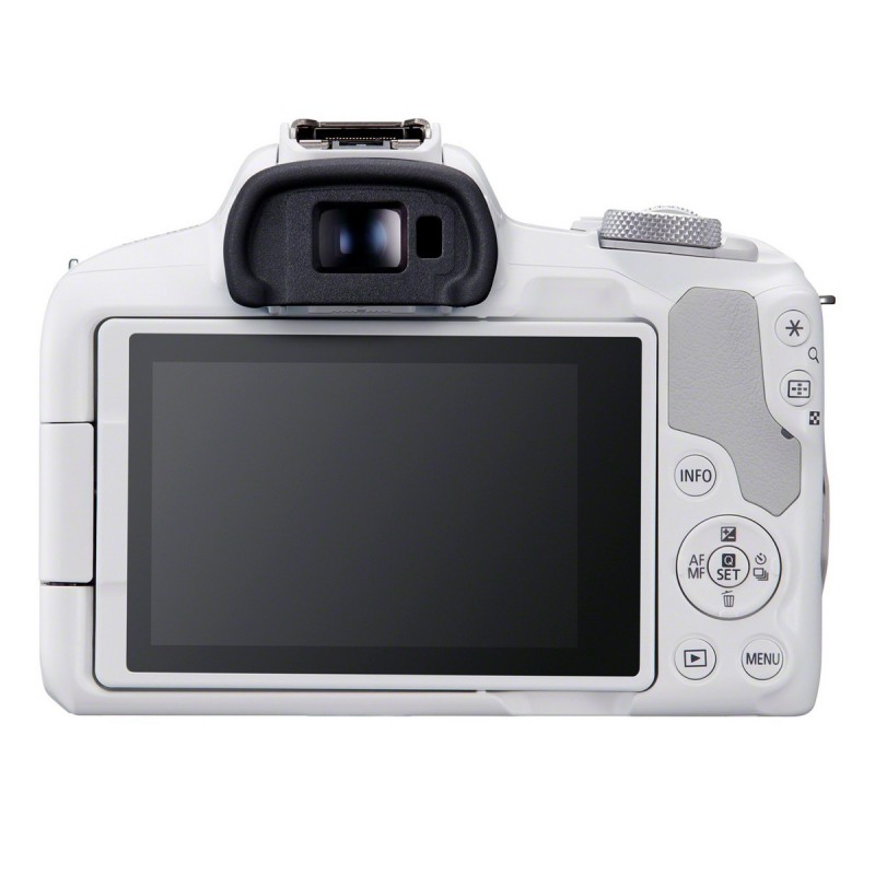 Canon EOS R50 weiß mit RF-S 18-45mm 4.5-6.3 IS STM