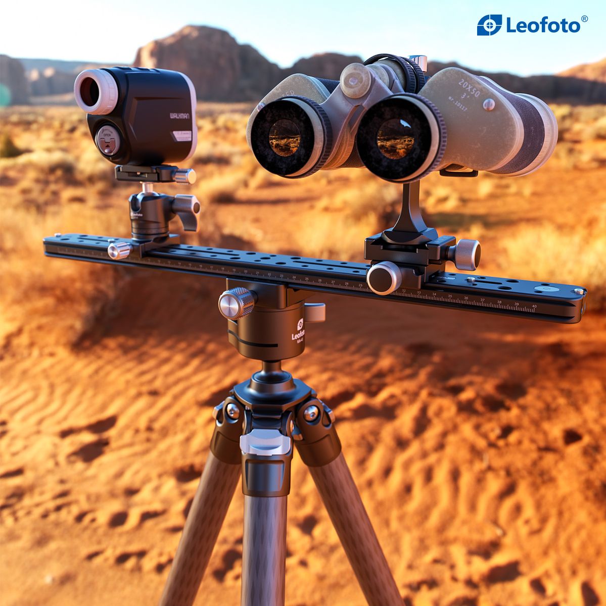Leofoto FDM-04 Binocular Rangefinder Rail Kit