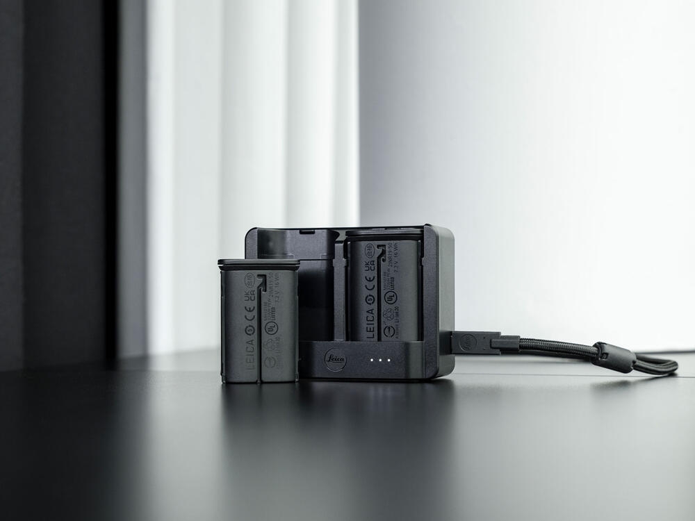 Leica BC-SCL6 USB-C Doppelladegerät – Original Dual-Ladegerät für BP-SCL6 und BP-SCL4 Akkus