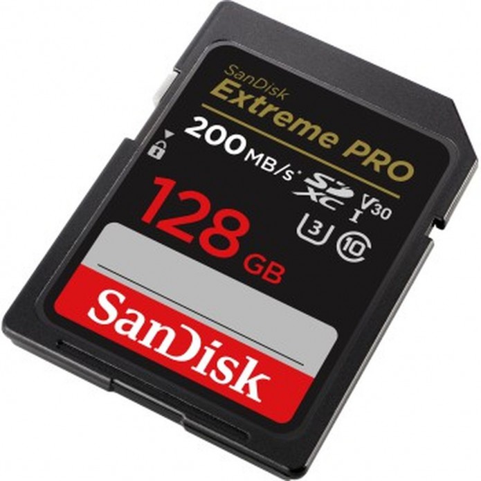 SanDisk Extreme PRO UHS-I V30 200 MB/s SD SDXC 128GB