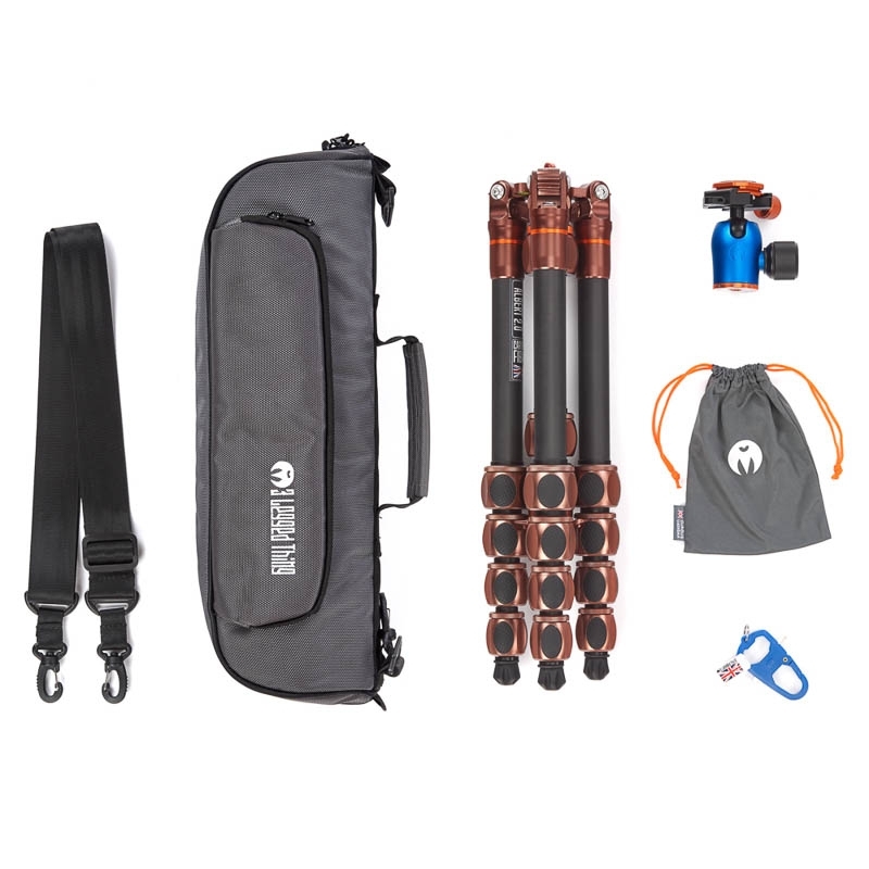 3 Legged Thing Pro 2 Albert Carbon Tripod + AirHedPro Bronze