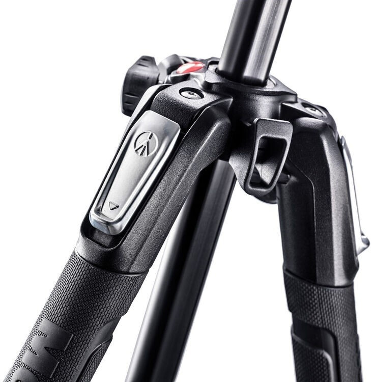 Manfrotto MK190X3-2W Aluminium-Stativ mit XPRO Fluid-2-Wege-Neiger (K)